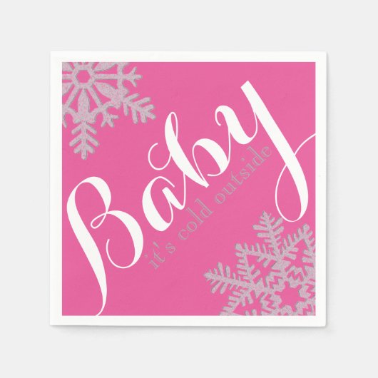 冬のテーマナプキンス スタンダードカクテルナプキン (正面)