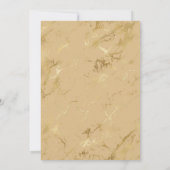 冬のテーマブルー金ゴールドグリッター2 2nd誕生日 招待状 (裏面)