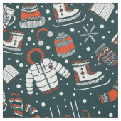 冬のテーマ模様 ファブリック (見本)