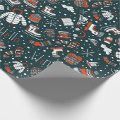 冬のテーマ模様 ラッピングペーパー (角)