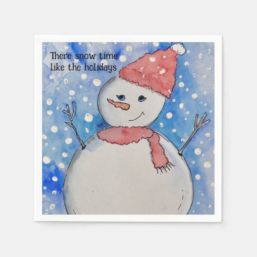 冬のテーマ紙ナプキンズ、スタンダードカクテル スタンダードカクテルナプキン (正面)