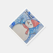 冬のテーマ紙ナプキンズ、スタンダードカクテル スタンダードカクテルナプキン (角)