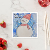 冬のテーマ紙ナプキンズ、スタンダードカクテル スタンダードカクテルナプキン (インサイチュ)