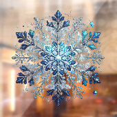 冬のテーマ雪と氷クリスタル ウィンドウサイン (シート2)