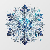 冬のテーマ雪と氷クリスタル ウィンドウサイン (シート)