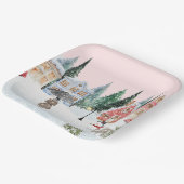 冬のテーマ ペーパープレート (傾斜あり)