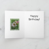 冬のデイジー誕生日カード カード (内部)