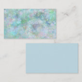 冬のデザインスノーフレークスビジネスカード 名刺 (正面/裏面)