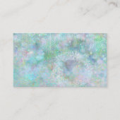 冬のデザインスノーフレークスビジネスカード 名刺 (正面)