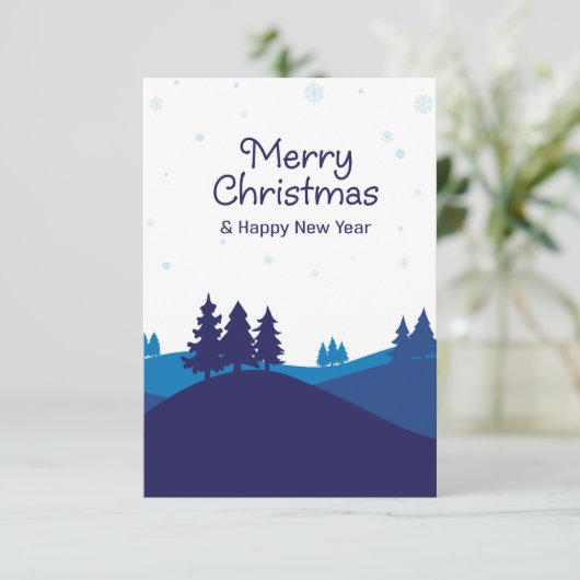 冬のデザイン。 カード (スタンド正面)