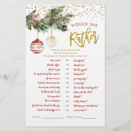 冬のデッキザ・ホールズブライダルは彼女が望む