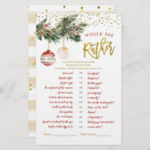 冬のデッキザ・ホールズブライダルは彼女が望む (正面/裏面)