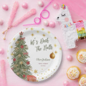 冬のデッキ・ザ・ホールズ ブライダルシャワーの招待状 ペーパープレート (パーティー)