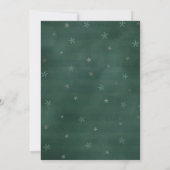 冬のトナカイの赤ちゃんシャワーの招待状 招待状 (裏面)