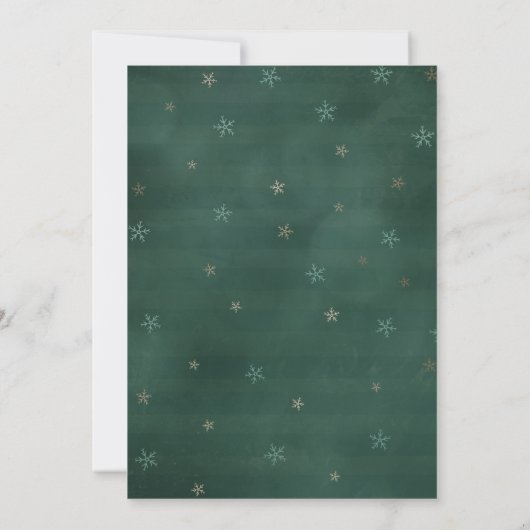 冬のトナカイの赤ちゃんシャワーの招待状 招待状 (裏面)