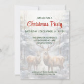 冬のトナカイWonderlandクリスマスパーティー 招待状 (裏面)