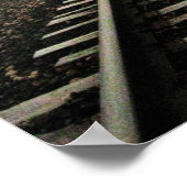 冬のトラックと聖なる書物、 経典16x20光沢ポスター ポスター (角)