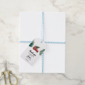 冬のトラックの森ワンダーランド赤ちゃん感謝していシャワー ギフトタグ (より糸付き)