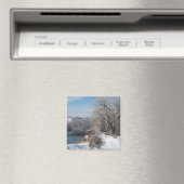 冬のトレイルのクリスマスマグネット マグネット (インサイチュ (食洗機))