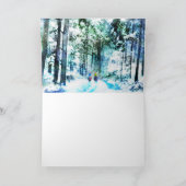 冬のトレイル、クリスマスカード シーズンカード (内部)