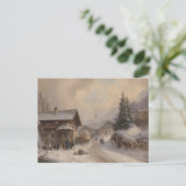 冬のドイツの村 ポストカード (スタンド正面)