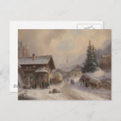 冬のドイツの村 ポストカード (正面/裏面)