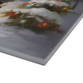 冬のドイツの羊飼いキャラバンクリスマスアドベンチャー カッティングボード (角)