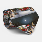 冬のドイツの羊飼いキャラバンクリスマスアドベンチャー ネクタイ (ロール)