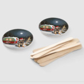 冬のドイツの羊飼いキャラバンクリスマスアドベンチャー ハンドファン (組立なし)