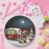 冬のドイツの羊飼いキャラバンクリスマスアドベンチャー ペーパープレート (パーティー)