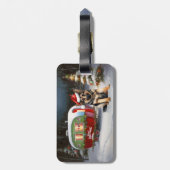 冬のドイツの羊飼いキャラバンクリスマスアドベンチャー ラゲッジタグ (裏面縦)