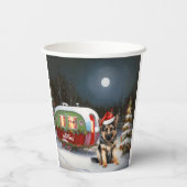 冬のドイツの羊飼いキャラバンクリスマスアドベンチャー 紙コップ (裏面)