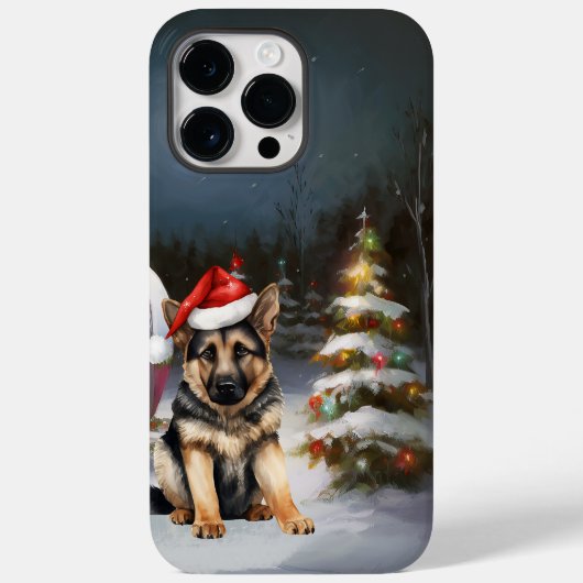 冬のドイツの羊飼いキャラバンクリスマスアドベンチャー Case-Mate iPhoneケース (裏面)
