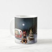 冬のドバーマンキャラバンクリスマスアドベンチャー コーヒーマグカップ (正面左)