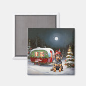 冬のドバーマンキャラバンクリスマスアドベンチャー マグネット (正面/裏面)