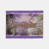 冬のドライアド フリースブランケット (正面(横))