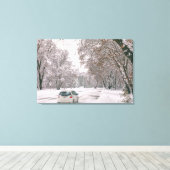冬のドライブ キャンバスプリント (インサイチュ (ウッドフロア))