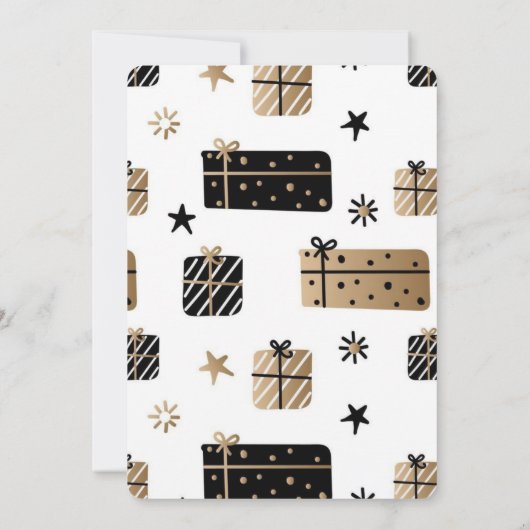 冬のドワーフScandiかわいい誕生日パーティー 招待状 (裏面)