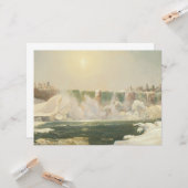 冬のナイアガラ滝（水の氷） カード (正面/裏面インサイチュ)