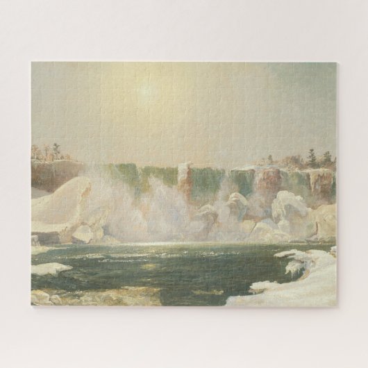 冬のナイアガラ滝（水の氷） ジグソーパズル (横)