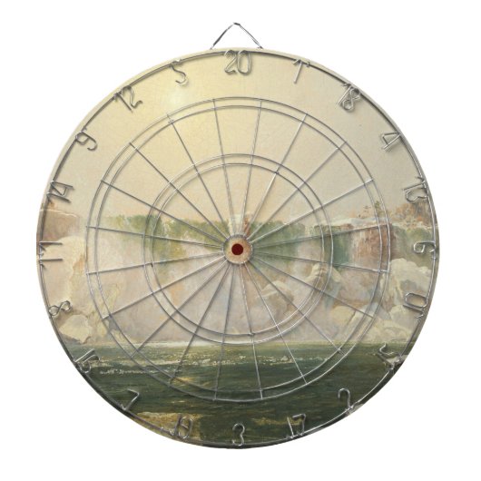 冬のナイアガラ滝（水の氷） ダーツボード (正面)