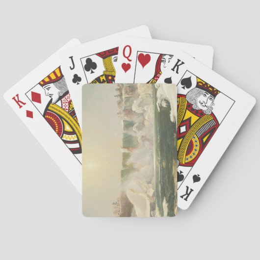 冬のナイアガラ滝（水の氷） トランプ (裏面)