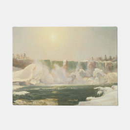 冬のナイアガラ滝（水の氷） ドアマット