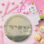 冬のナイアガラ滝（水の氷） ペーパープレート (パーティー)