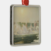 冬のナイアガラ滝（水の氷） メタルオーナメント (右)