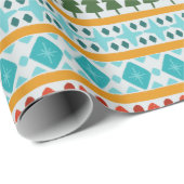 冬のニット模様 ラッピングペーパー (ロールコーナー)