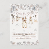 冬のニュートラル衣類赤ちゃんシャワーベビー エンクロージャーカード (正面)