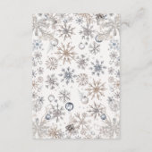 冬のニュートラル衣類赤ちゃんシャワーベビー エンクロージャーカード (裏面)