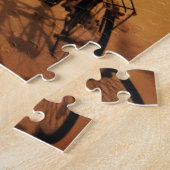 冬のニューヨークシティのパズル-雪 ジグソーパズル (側面)