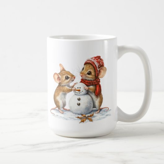 冬のネズミマグ コーヒーマグカップ (右)